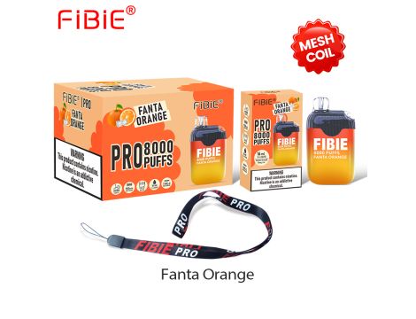 FIBIE 8000 jednorazowy elektroniczny papieros FANTA ORANGE - 2